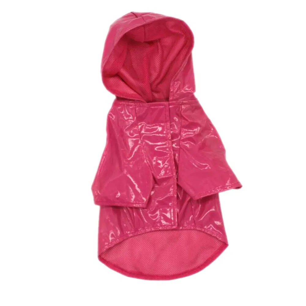 
Pink beautiful dog raincoat with hoodies,pet clothes for small medium big dogs (KA1021) 