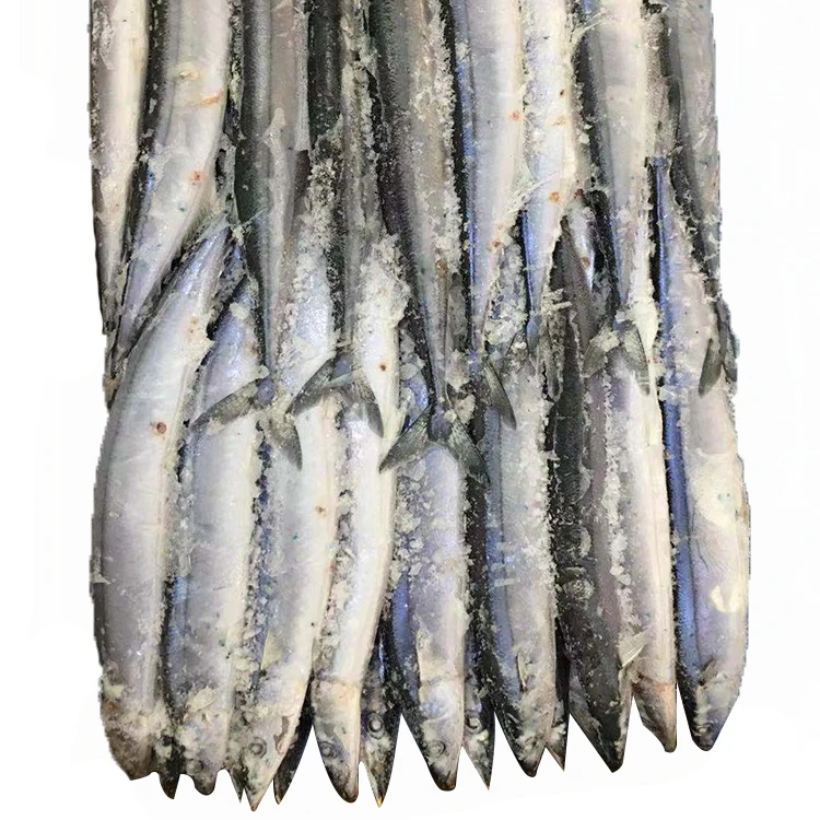 
2021 new Wholesale frozen seafood whole pacific saury price for sale frozen pacific saury w/r 