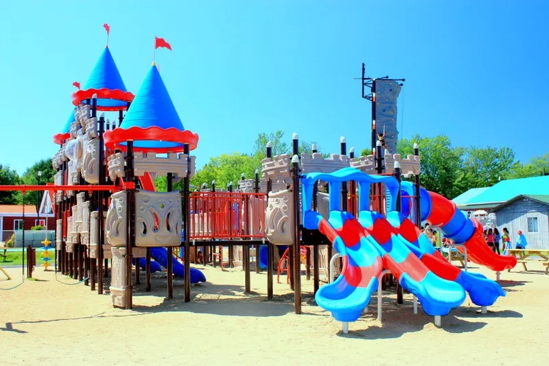 Wood playhouse Outdoor Wooden Playhouse With Slide Happy Zone for Children