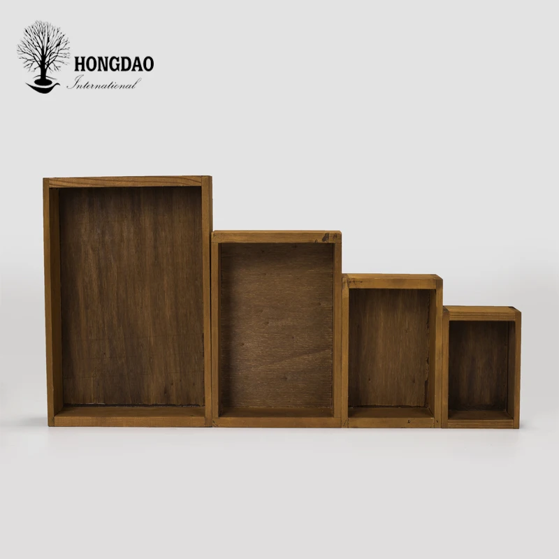 
HONGDAO Wood material best selling personalised wood storage box for gift 