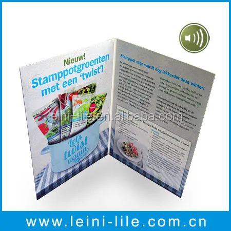 Paper Greeting card with sound module