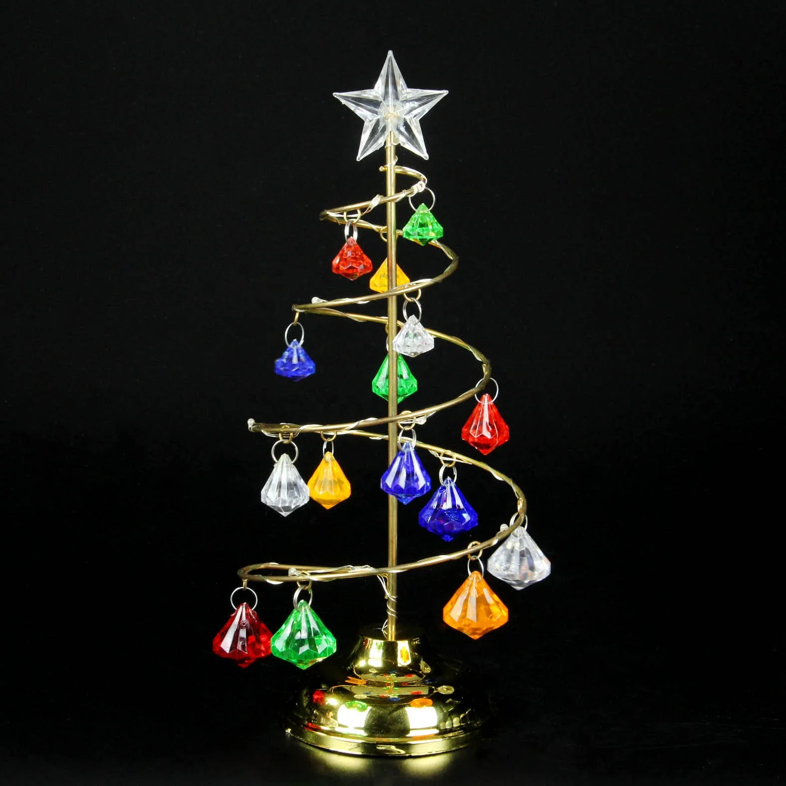 
xmas tree with led clear star shape craft glitter christmas lights 