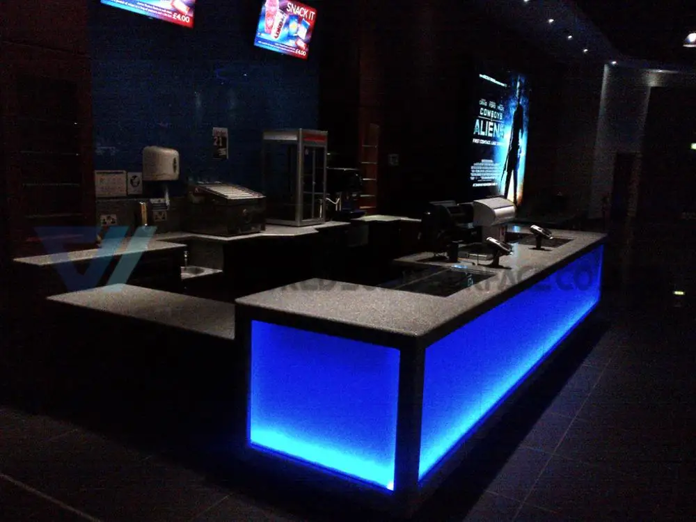 
Casino lit bar counter interactive french style bar counter 