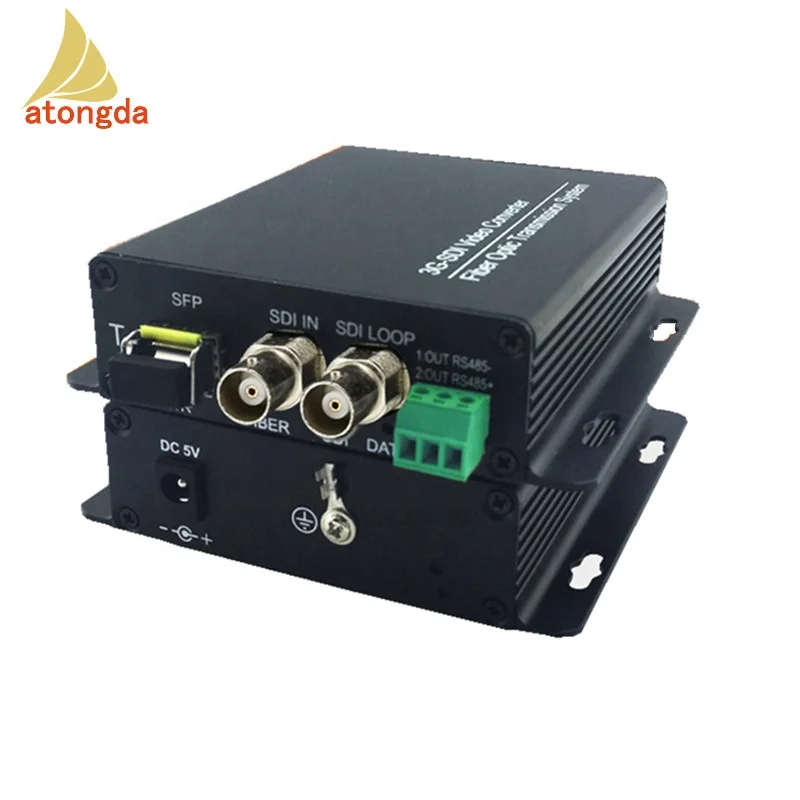HD 3G SDI to Fiber optical Video converter 20KM fiber transmitter