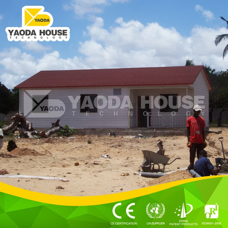 Nice-looking low cost prefab house for gambia