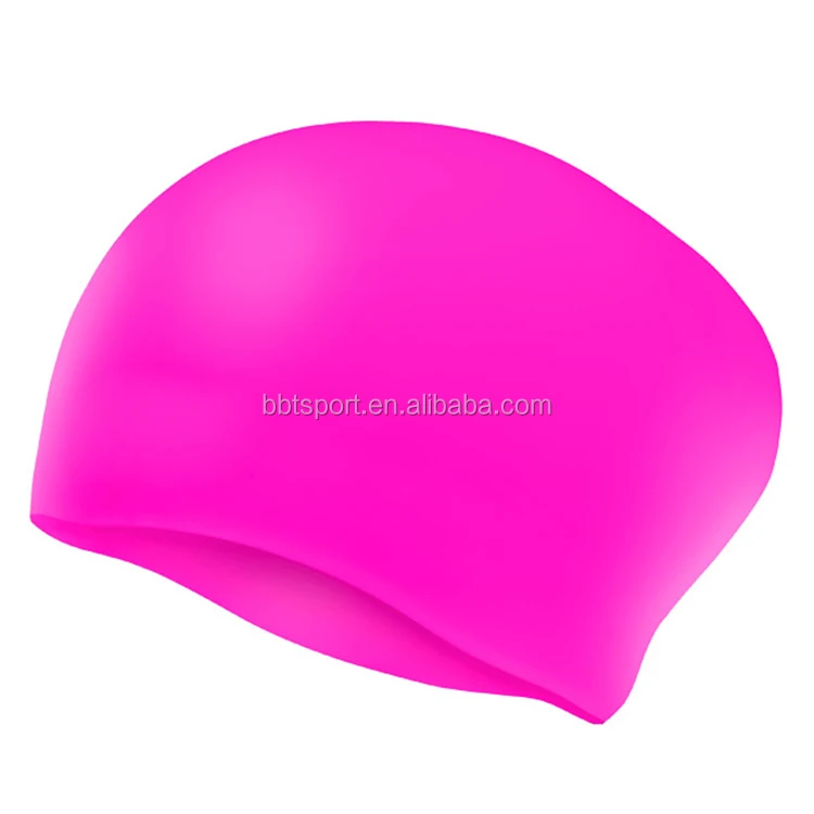 Promotional quality guaranteed long hair silicone swimming caps