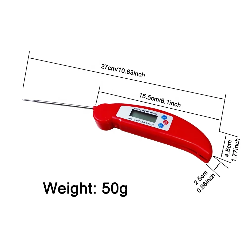 Fashion Smart Outdoor or Kitchen BBQ Meat Thermometer Digital Food Thermometer for Barbecue Camping Cooking with Plastic & Metal