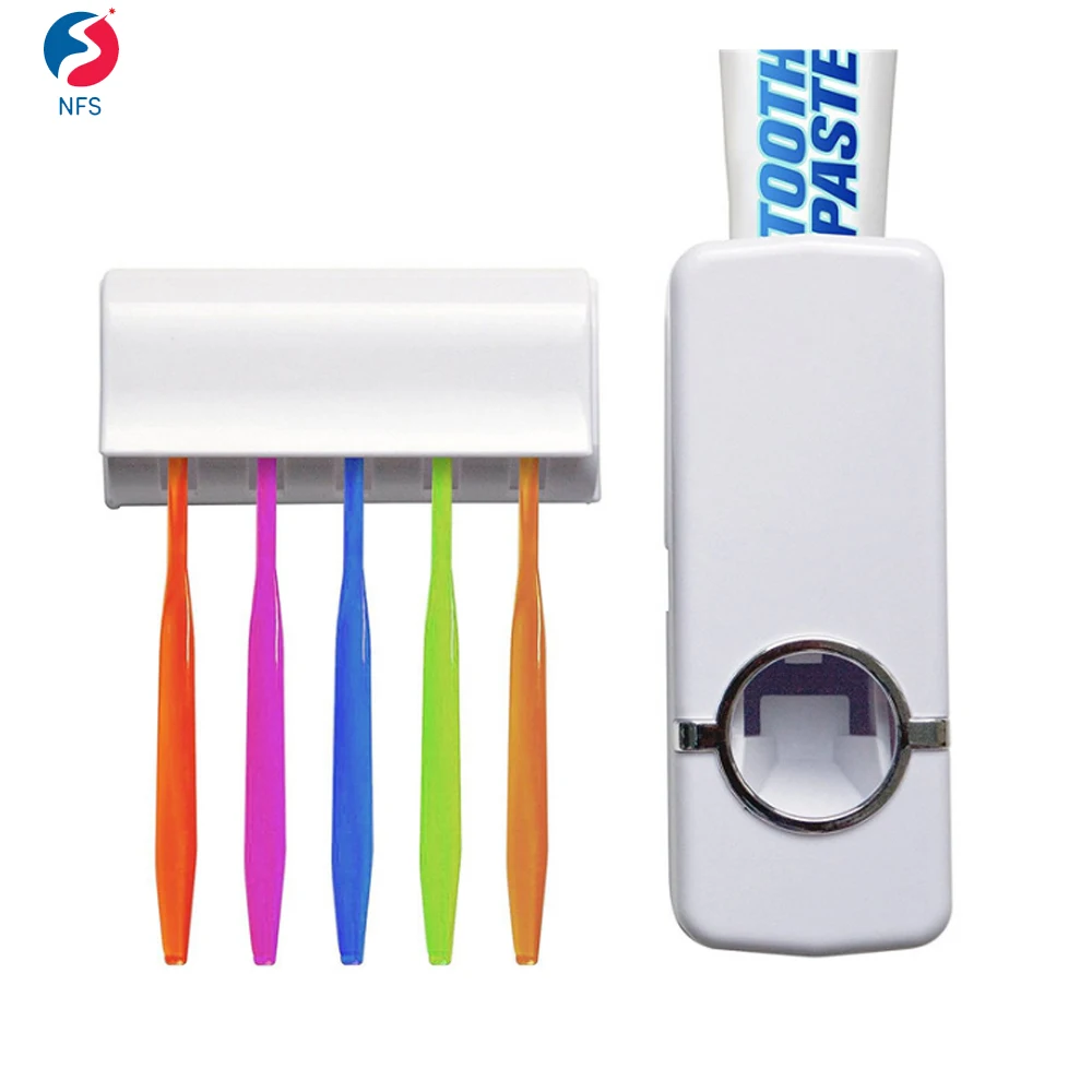 
Automatic Tooth Brush Holder Toothpaste Dispenser Automatic Tooth Brush Holder Toothpaste Dispenser