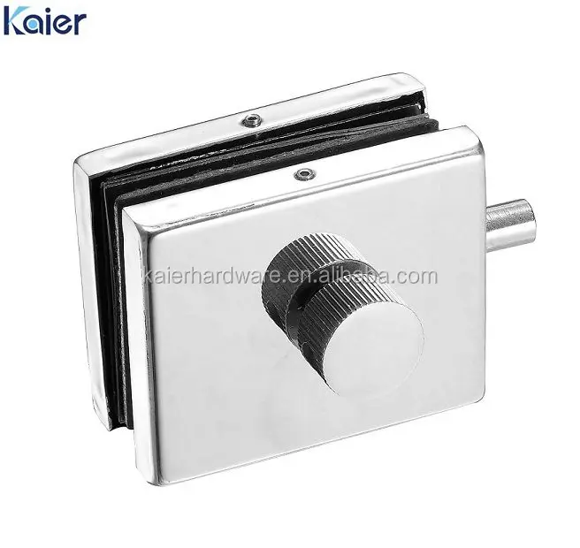 High quality glass door lock patch clamp fittings with knob