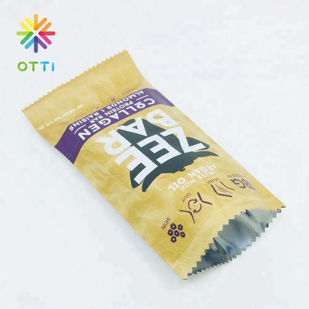 
2020 private label aluminum foil wrapper protein bar packaging 