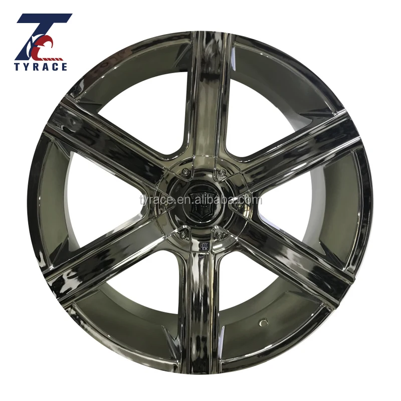 chromed wheel rims