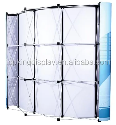 2017 aluminum printing3x3/4x3 original spring pop up stands