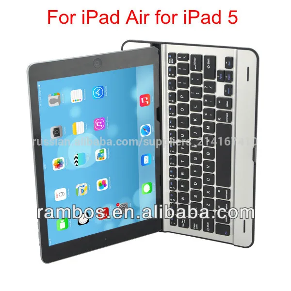 tablet pc wireless bluetooth aluminum alloy keyboard housing for ipad air for ipad 5