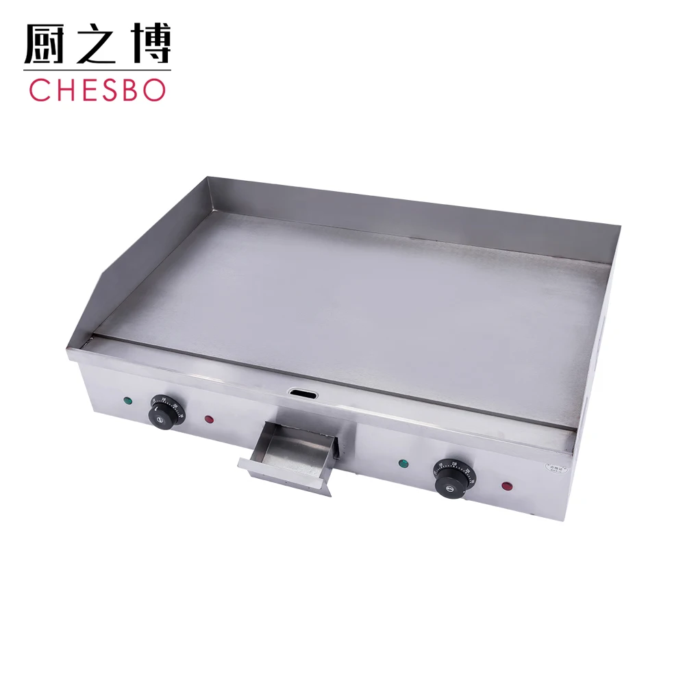 Factory wholesale Stainless steel induction griddle cooker flat cast bbq grill pan commercial grill griddle