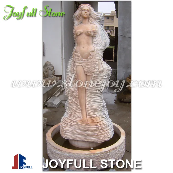 
Marble Women Fountain Water feature, Statue Garden Fountain 