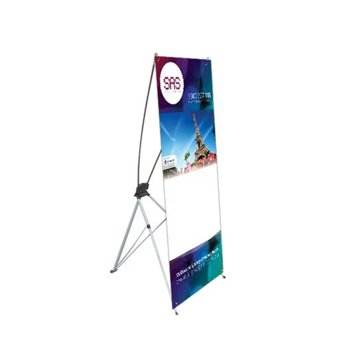 80 *180 cm horizontal   Exhibition mobile x banner stand