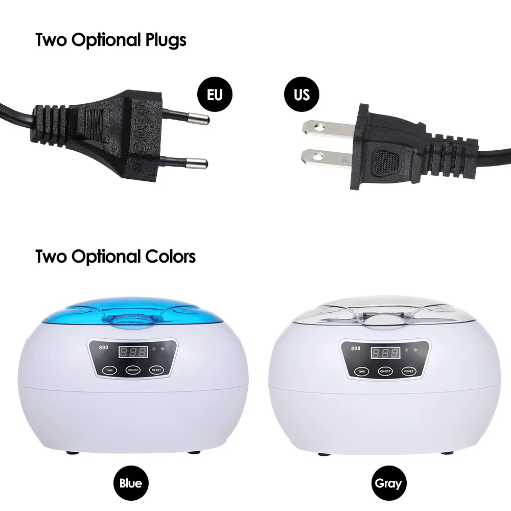 Digital Medical Denture instrument Ultrasonic Cleaner with LCD Display for Jewelry / Watch / Denture