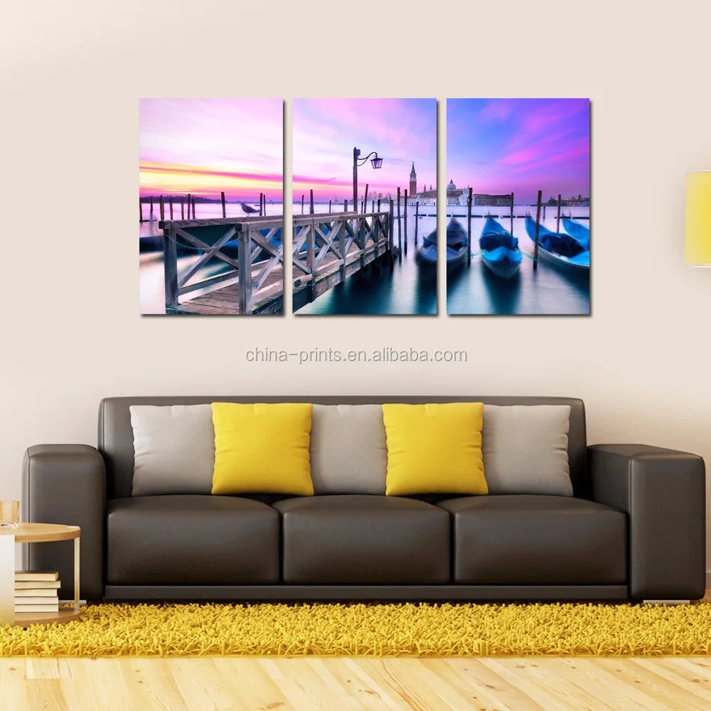 Fancy Sea Ocean Harbor Canvas Prints Home Wall Decoration