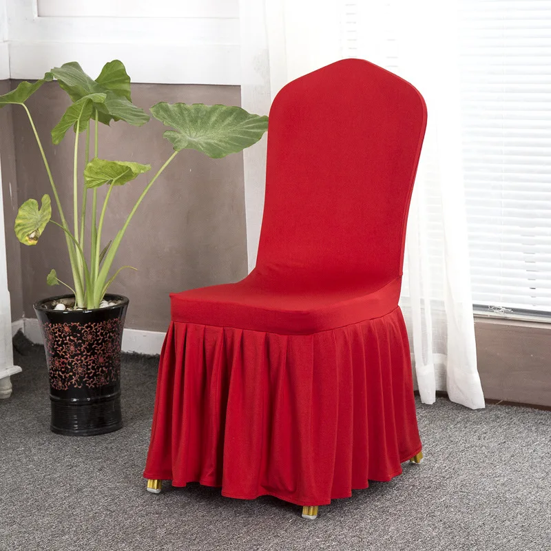 Banque Ruffled Skirt Spandex Chair Cover