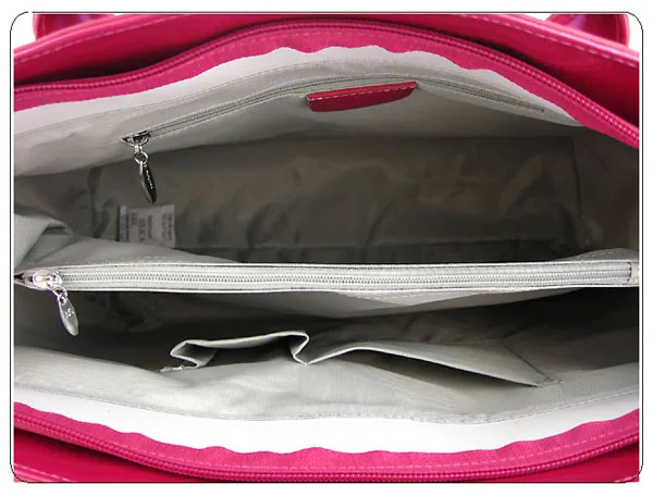 Wholesale women brand name designer red shinny pu leather handbag with sexy design