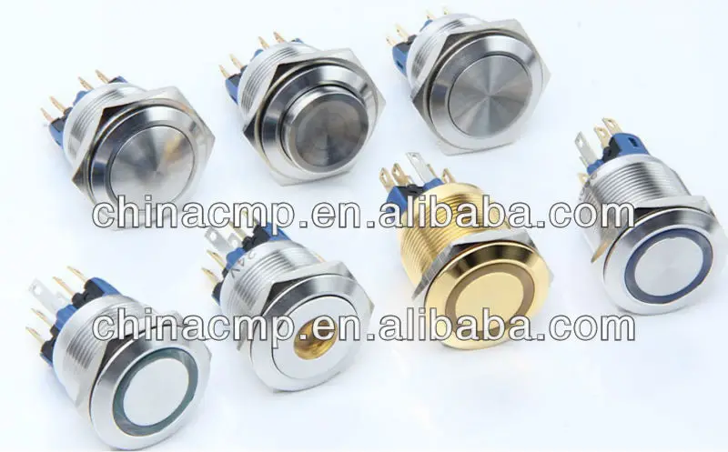 /сс водонепроницаемый нержавеющая сталь 22мм привело кнопка переключатель анти- вандал электропроводка переключатель кнопки