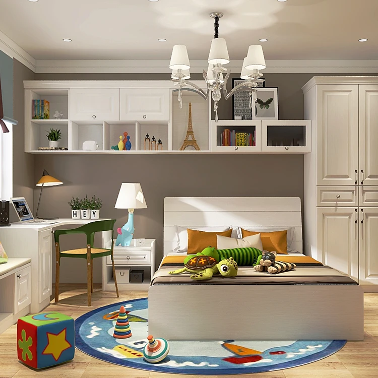 
Modern Wood Children Furniture Sets Bedroom Furniture 