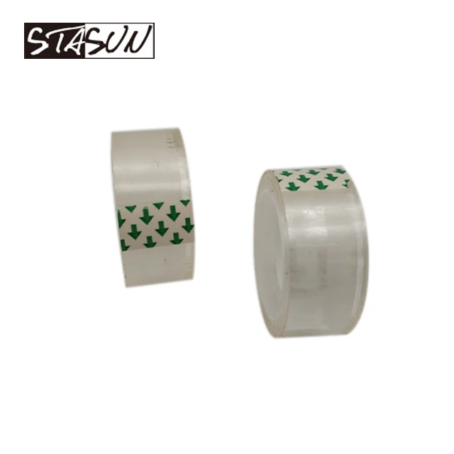 STASUN Custom Size Clear Transparent BOPP Adhesive Tape School Student Tape Cellulose Tape