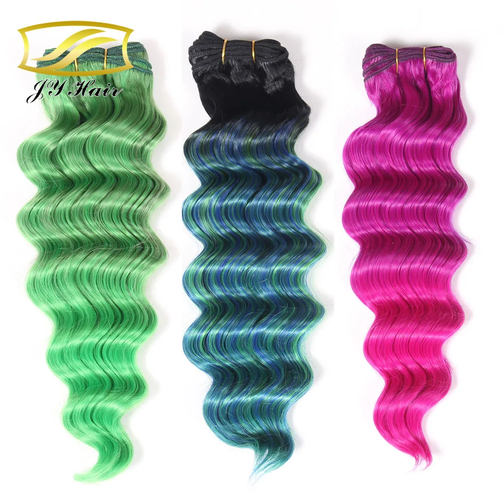 Пряди Омбре, пряди волос, от черного до фиолетового, фиолетового цвета, не спутываются, не выпадают, вьющиеся синтетические волосы для наращивания