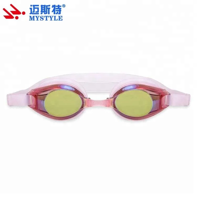 Customized Unisex UV Protect Mirrored Swimming Goggles Adult Anti Fog Swimming Glasses