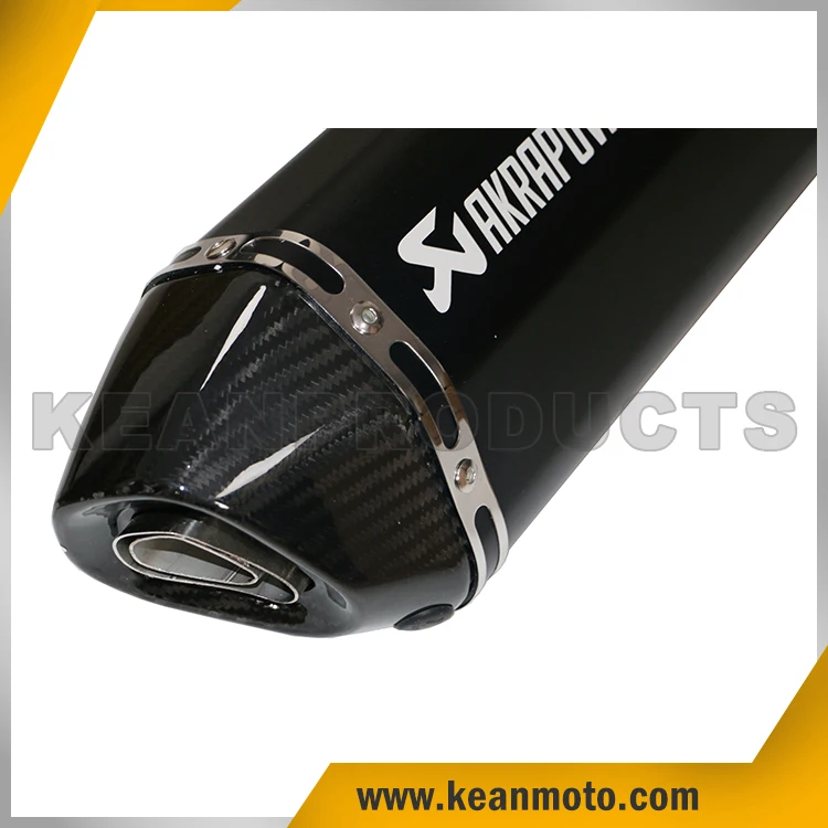 
51mm Motorcycle Muffler Stainless Steel Exhaust Pipe with Carbon Fiber 