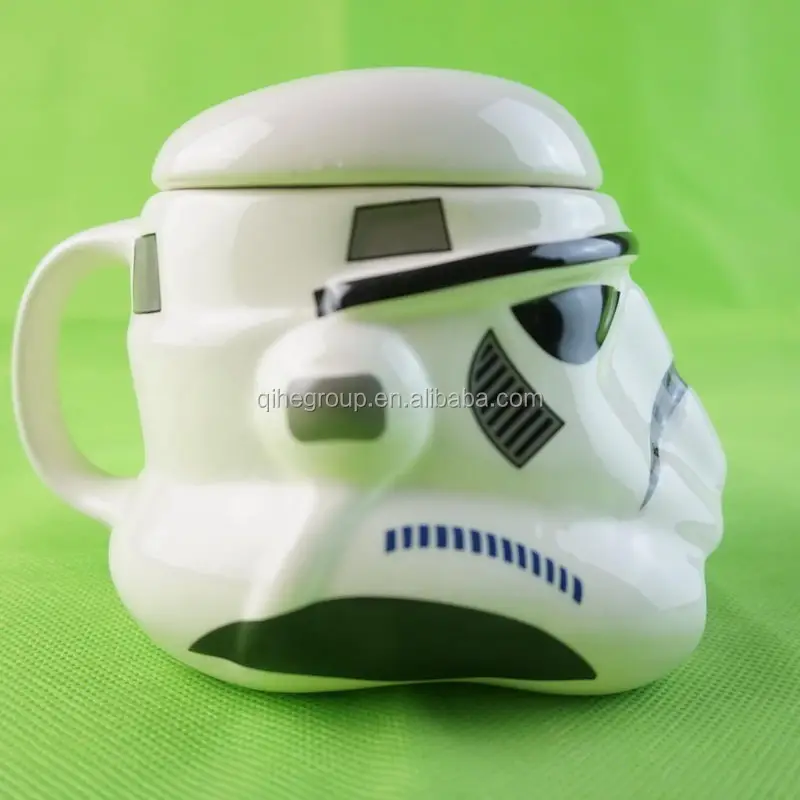 
QiHe Industry Stormtrooper starwar movie role white sodier ceramics mug 