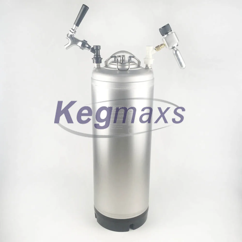Barril cerveza 19L Cornelius Homebrew Keg Steel Handle Nitro Coffee Keg Cold Brew Ball Lock Corny Keg Beer Dispenser Kegerator
