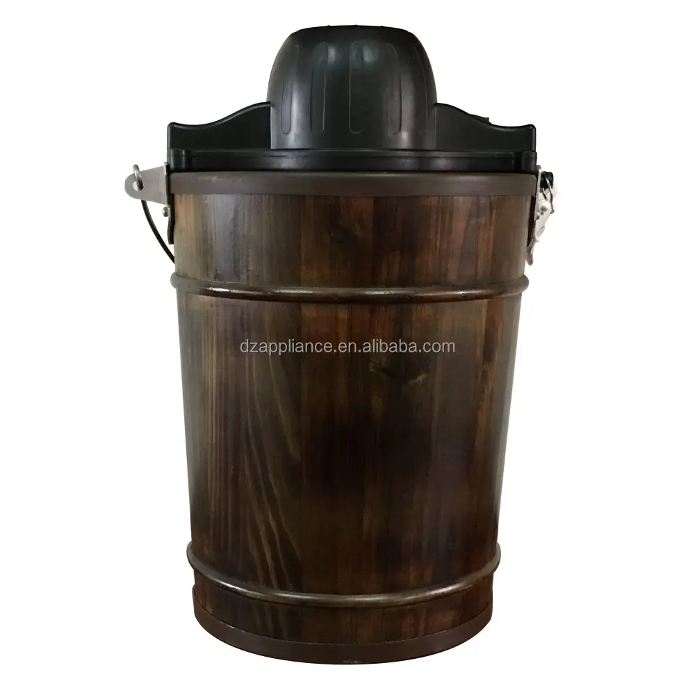 
6qt wooden bucket Ice Cream Maker 