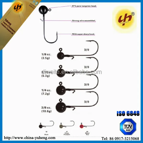 Wholesale price Tungsten ball jig head