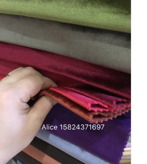 100% polyester wholesale sofa  fabric / hign quality shining italian velvet for sofa fabric