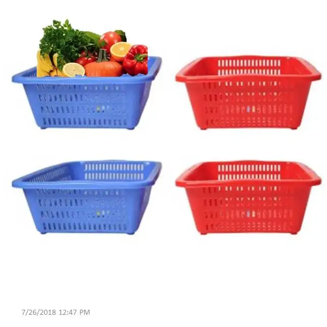 Plastic Storage Basket, Plastic Fruit Basket