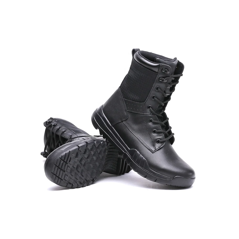Lace Up Breathable Hunting Tear resistant Camping Footwear Anti Slip Tactical Boots