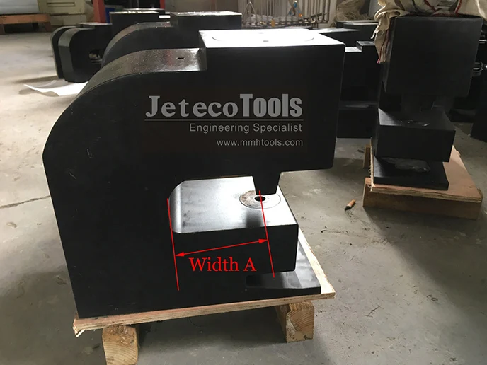 Heavy duty hydraulic punch CH-100 hydraulic hole puncher machine for punching in angle steel plate, Yuhuan Jeteco Tools brand