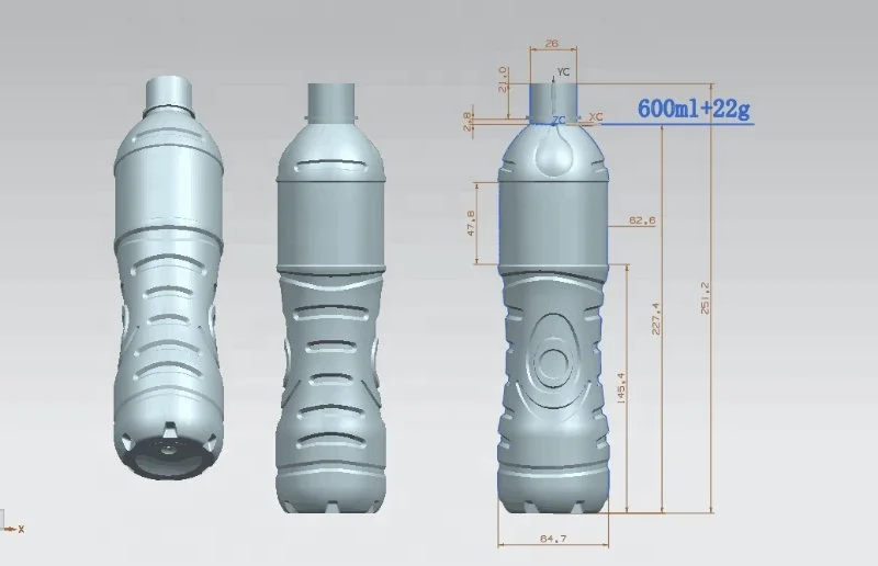 2cavity Semi-Automatic PET Bottle Blowing Machine / BLower