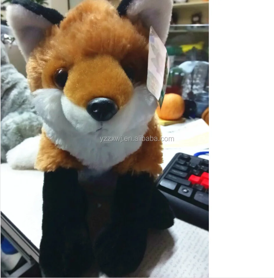 free sample plush fox toys custom vivid fox plush toys lifelike animal plush fox toy