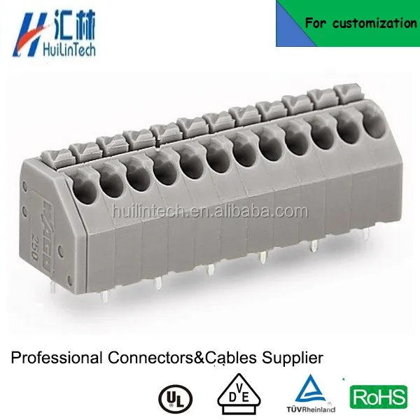 Весной обжимной разъем 3.5 мм push провода Wago клеммы для ПЕЧАТНЫХ ПЛАТ