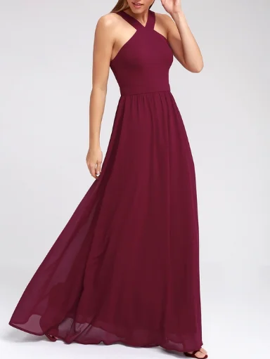2022 Wholesales Oem Evening Dresses For Women Party Wear Sexy Halter Maxi Long Dress Vestidos de Fiesta