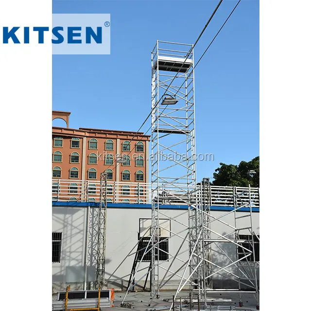 Aluminum Mobile Scaffolding Tower For Building Construction (60709869883)