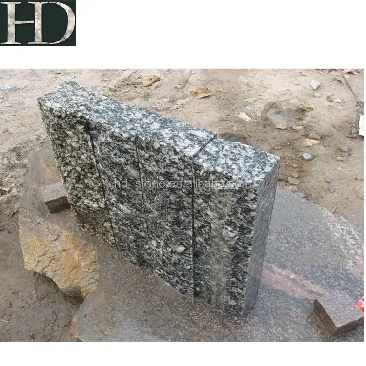 Road Side Curb Stone Sea Wave Flower Granite Kerbstone Prices