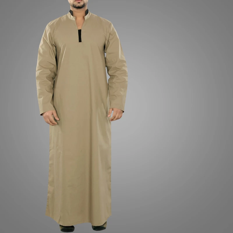 Hot Sell Men Muslim Thobe Turkey Style Islamic Clothing  Simple Kaftan Kimono Arab Male Abaya Dolman Jilbab  Arabic Jubba