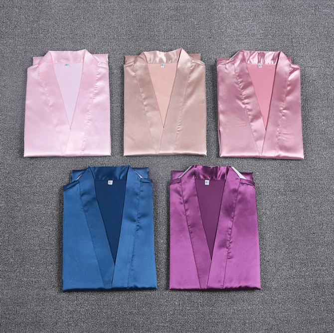 
C&Fung new Personalized Bridal Party Robes bride tribe arrow design bridesmaid soft satin shower bath gift Wedding Robe S-XXL 