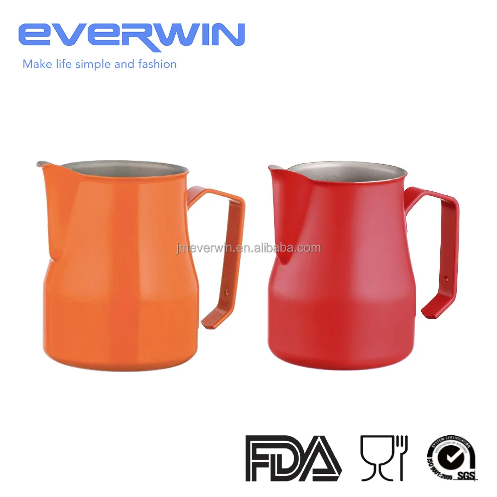 350ml/500ml/700ml/1000ml Italian Latte Art Jug Frother Cup Stainless Steel Milk Frothing Jug