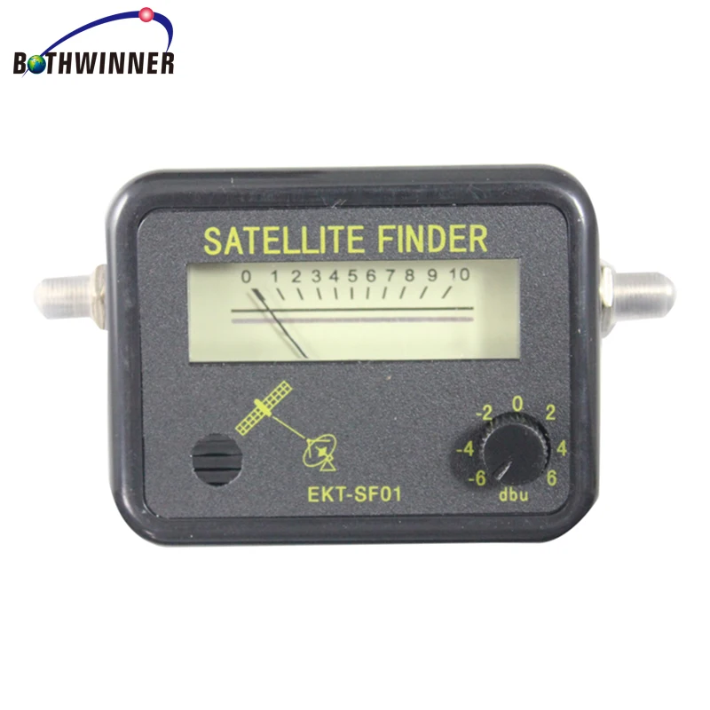 Digital Satellite Finder Signal Meter for Aligning Dish with Patch Lead