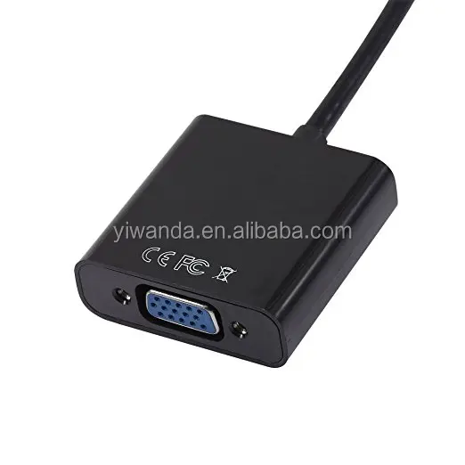 Gold-Plated HDMI to VGA HD1080P HDMI to VGA Adapter Converter Male to Female adattatore hdmi With 3.5mm Audio Port Cable