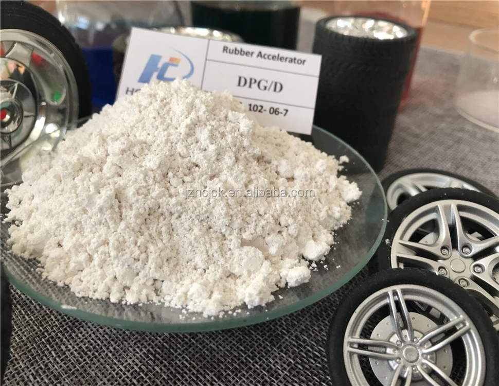 Predispered Vulcanizator Rubber Additives Accelerator DPG (D) rubber belt conveyor CAS NO.102-06-7 For Chemical Products